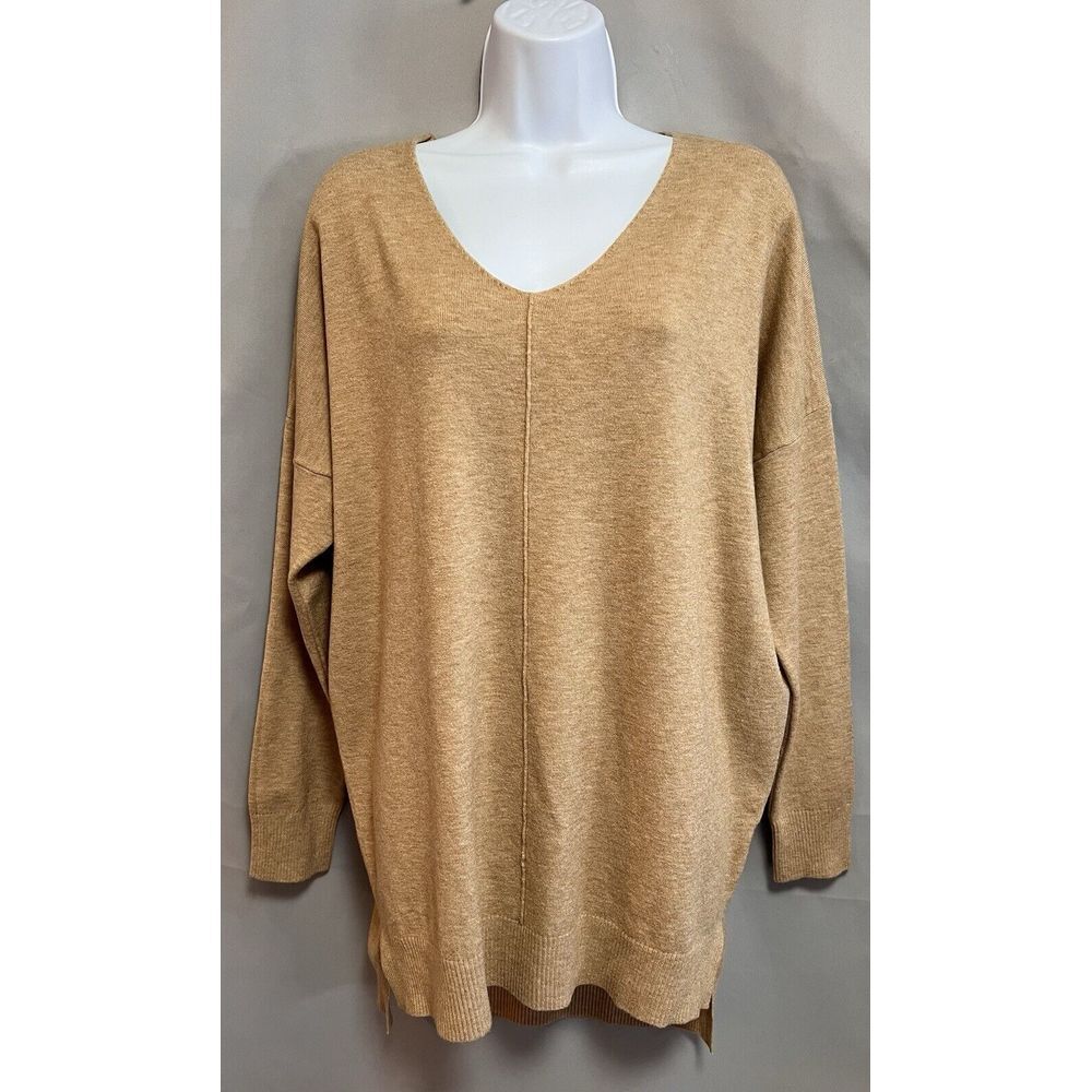 Dreamers by Debut Sweater S/M Long Sleeve V‎ Neck High Low Hem viscose NWT